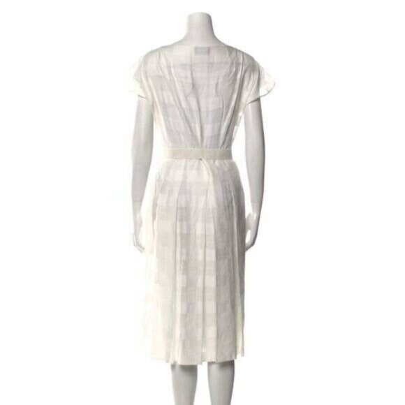 AKRIS Jasmine Transparent Check Weave Dress Size S/XS 4-2, 36 NEW - Picture 9 of 14
